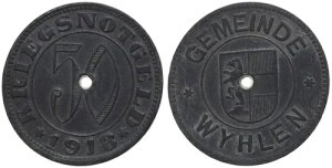 �h�C�c - ������ Wyhlen 50 Pfennig 1918 - �ً}���� Kleingeldersatz
