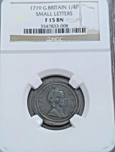 1719�N �C�M���X 1/4�y�j�[ �W���[�W1�� ������ NGC �Ǖi 15 BN �� �t�@�[�W���O