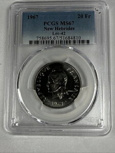 �j���[�w�u���f�B�[�Y���� 1967�N �t�����d�� - Lec-42 - PCGS MS67