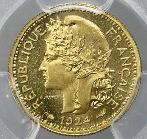 �g�[�S �t�����X�A���n 50 �T���`�[�� 1924 �G�b�T�C PCGS SP67 �S�[���h�V�[���h �ō��O���[�h!