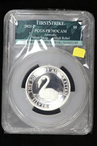 2021-P �V���o�[�X���� 5�I���X �n�C�����[�t OGP PCGS PR70 DCAM �I�[�X�g�����A $8 3Q22