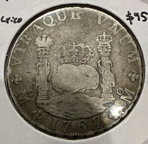 1767 8 Reales ���L�V�R �V���o�[ �I�[�`�� ���A�� �R�C�� - �O���[�u�ƒ��̃f�U�C��