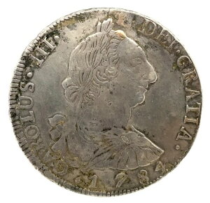 1784�N PR �X�y�C�� �{���r�A �V���o�[ 8���A�� �A���e�B�[�N ���K�A���n�h�� KM #55