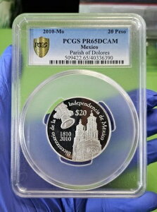 1810-2010 ���L�V�R $20 �y�\ �V���o�[ Bicentenario De La independencia PCGS65 NICE