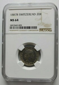 1887B �X�C�X 2 OR NGC MS64