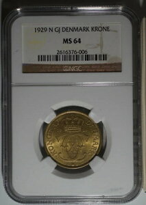 1 kr 1929 NGC MS64
