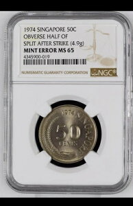 1974�N�V���K�|�[��50�Z���g�u���C�I���t�B�b�V���v�~���g�G���[NGC MS 65