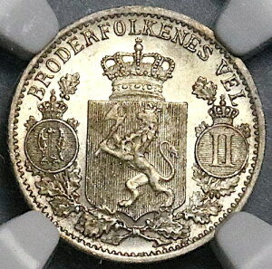 1899 NGC MS 64 �m���E�F�[ 25 �z�� �I�X�J�[ II �V���o�[ �R���O�X�x���O������ 600k �R�C�� (25062904C