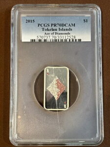 2015�N-�g�P���E����-�_�C���̃G�[�X-PCGS PR70DCAM-POP 3-������X���u
