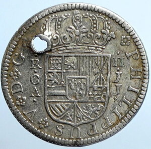 1721�N �X�y�C�� �Z�S�r�A �t�F���y5�� �t�B���b�v���� �A���e�B�[�N �I�[���h �V���o�[ 2���A�� �R�C�� i110202
