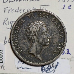 �f���}�[�N 1813�N �V���o�[ Rigsbankdaler D0093 �����z��