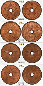�R���S���R���A1�A2�A5�A10�T���`�[���A1888�N - PCGS MS 64 RB ( ST1C )�A��