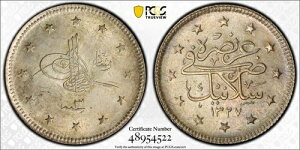 �g���R - �I�X�}���鍑�A2 KURUSH MOHAMED V 1327/3 AH SALANIK ( S ) PCGS MS 64�A��