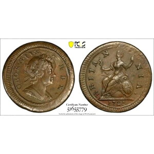 1721�N �C�M���X �t�@�[�W���O�i1/4�y�j�[�j PCGS MS 62 BN. KM-556