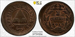 1910�N �z���W�����X 2�Z���^�{ �~���[���R�C�� PCGS MS64BN �g�b�v�|�b�v 1/0 �� �����l