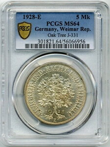 1928-E 5�}���N �h�C�c�E���C�}�[�����a���A�I�[�N�c���[ - �`���C�X UNC�APCGS MS64