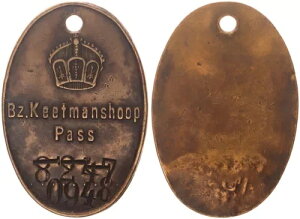 �h�C�c�쐼�A�t���J���Z���p�X�}�[�N 1910�N�� No. 0948 Bz. Keetm. 120474