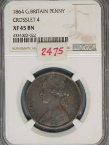 �C�M���X 1864�N �y�j�[ K-749.2 NGC XF45 BN �N���X���b�g 4�L�[