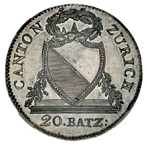 �X�C�X�i�`���[���b�q�B�j20 �o�b�c�F�� 1826 NGC UNC
