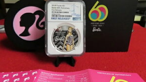 �o�[�r�[�l�`60���N�L�O 2019�N �c�o�� 1�I���X �V���o�[ �v���[�t�R�C�� $1 NGC PR PF 70