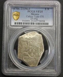 (1706-23) �t�B���b�v V 8 ���A�� �R�u ���L�V�R PCGS VF25 �Ӓ�m J ��� �A���n����