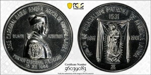 ���L�V�R 1961�N ���_���O���[�u P-167a �J�[�f�B�i���E�K���r�E���x�� PCGS MS64 �g�b�v�|�b�v