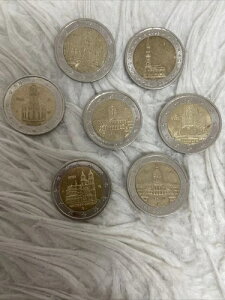 2 ���[�� Gedenkm?nzen mit Staatsymbol German States Von 2008-2023Einzahl Verkauf