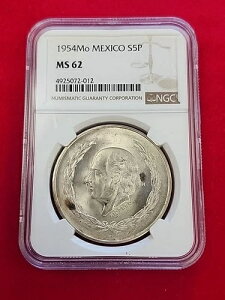 1954 ���L�V�R �C�_���S �O�����f 5 �y�\ �V���o�[ �R�C��~ NGC �F�� ~ MS 62 (���A)