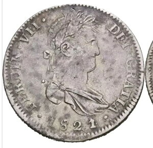 ���L�V�R �O�A�_���n�� 1821/2 Ga FS 8 Reales ���A �I�[�o�[�f�C�g