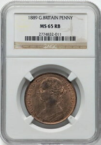 �C�M���X - 1889�N ���B�N�g���A �y�j�[ - NGC MS65 RB - �g�b�v�|�b�v - ����ȏ�̃O���[�h�͂Ȃ�