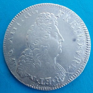 Louis XIV Ecu With 8 Huit L 1704 CC Besan?on, Var. D �t�s�AR4 �A�b�g �N�������h