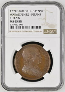 1789�N �E�H���b�N�V���[ D&H-13 �y�����Y �{�N�T�[ NGC MS65 ���Ɋ󏭂ȃR���h���g�[�N��
