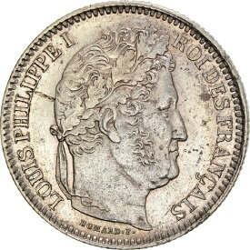 [#843557] コイン、フランス、ルイフィリップ、2フラン、1848年、パリ、オーストラリア、シル、ver
