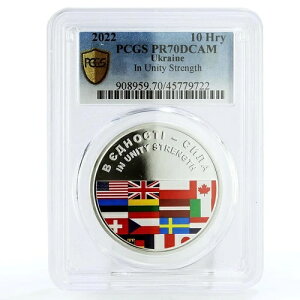 �E�N���C�i 10�t�����j�� ����͂ƍ��� PR70 PCGS ��� 2022�N
