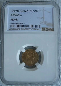1877-D �h�C�c�o�C�G�������� 5�}�[�N NGC MS-61
