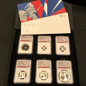 2017�N �p���� �V���o�[ 6���Z�b�g �u���^�j�A 20���N�L�O PF69 100����1�� #63L