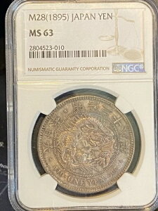 1895�N�iM28�j���{ 1�~��� NGC MS63 Y# A25.3