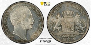 1854�N �h�C�c �o�C�G���� 2�O���f�� PCGS MS63 POP/TOP 2/4 �� �����l