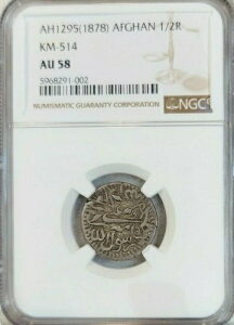 1878�N �A�t�K�j�X�^�� �V���o�[ 1/2 ���s�[ �V�F�A�[ ALI NGC AU 58 ���A �n�C�O���[�h �O���[�g �R�C��-
