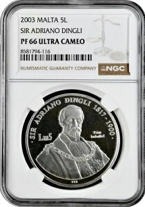 �}���^ 5 ���� 2003�ANGC PF66 UC�A�uSir Adriano Dingli�v��� Pop 1/2