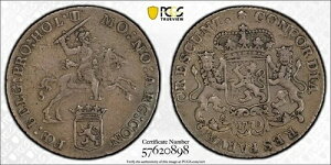 1770�N �I�����_ �I�����_ �V���o�[���C�_�[ 1/2 �f���J�g�� PCGS XF �ڍ� �\�ʂ��e��
