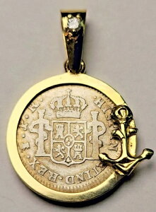 1777�N �X�y�C�� �|�g�V �{���r�A 1/2���A�� 14K�x�[�� �_�C�������h�t��