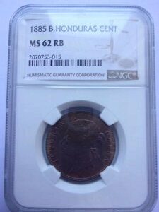SBE11 �C�M���X�̃z���W�����X �r�N�g���A 1885�N 1�Z���g NGC MS62 RB