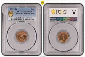 ��O�鍑 PCGS MS66RD 1939-D ���C�q�X�t�F�j�b�q�I�g�b�v�|�b�v�I