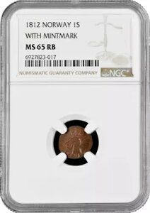 �m���E�F�[ 1�X�L�����O 1812�N�ANGC MS65 RB�A�u�t���f���b�N6���i1808�N - 1814�N�j�v