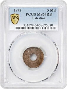 �p���X�`�i�A5�~���A1942�N�iPAL-2�jPCGS MS 64 RB�A��