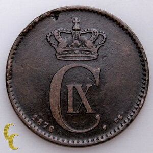 1876�N�f���}�[�N2�z�΃R�C���iVF�ȏ�j�AKM# 793.1