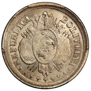 1888�N PTS FE �{���r�A 5�Z���^�{��� - PCGS MS 65 - KM #157.2 - TOP POP