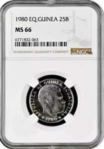 �ԓ��M�j�A 25 bipkwele 1980, NGC MS66, �u�e�I�h���E���Q�}�哝�́v�g�b�v�|�b�v