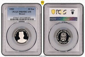 �u���l�C �v���[�t 20 �Z�� ��� 1993 �N KM#37a PCGS �O���[�f�B���O PR69 �g�b�v�|�b�v ??